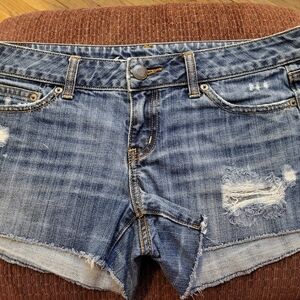 American Eagle Distressed Blue Denim Women's Shorts Sz.10